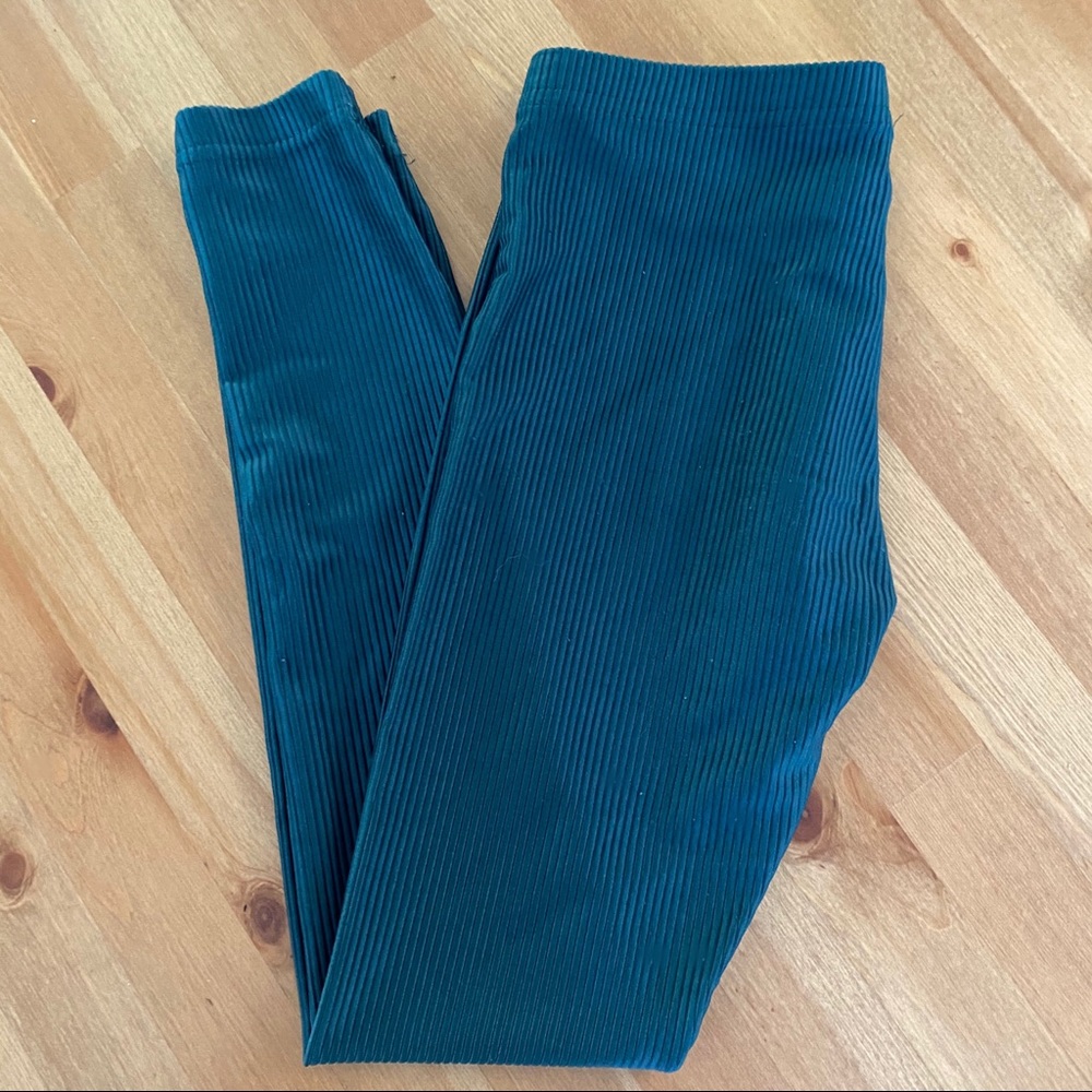 RARE AMERICAN APPAREL⚡️Ribbed Green Leggings